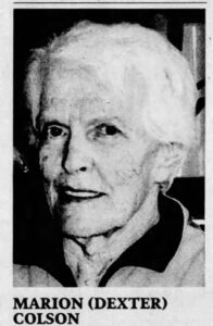 Marion Ann Dexter Lally Colson