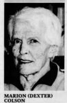 Marion Ann Dexter Lally Colson